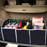 Foldable Black Car Trunk Cargo Storage Bag