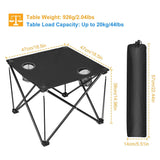 Foldable Camping Table Portable Travel Desk