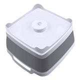 Foldable Dish Tub Washing Basin Collapsible Draining Pan Strainer Food Basket