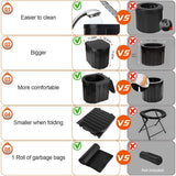 Foldable Emergency Toilet Portable Porta Potty