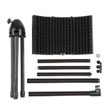 Foldable Microphone Isolation Shield Adjustable Tripod Stand