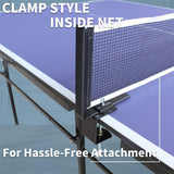 8FT Foldable Midsize Table Tennis Table Set With Paddles, Balls, And Net (SAK14735)