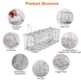 Foldable Rat Trap Cage Humane Live Rodent Trap Cage