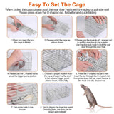 Foldable Rat Trap Cage Humane Live Rodent Trap Cage
