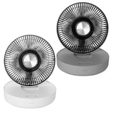 Foldable Rechargeable LED Desk Fan Wall Mounted with Magnetic Remote