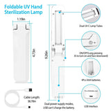 Foldable UV Sanitizer Light Sterilizer Wand