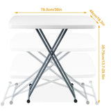Folding Height Adjustable Snack Table