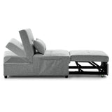 Folding Ottoman Sofa Bed Convertible Upholstered Daybed