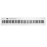 Folding Piano Keyboard 88 Keys Rechargeable Full Size Semi Weighted Piano Digital Electronic Piano with LCD Screen Carry Bag Mic Sheet Music Stand Sticker for Beginners Kids
