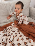 Football Print Quilted Bamboo Blanket - 1.0 Tog
