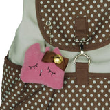 [Forest Girl] Fabric Art School Backpack Outdoor Daypack