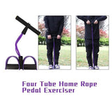 Four Tube Home Rope Pedal Exerciser