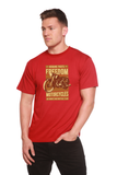 Freedom Motorcycles Men's Bamboo Viscose/Organic Cotton Short Sleeve Graphic T-Shirt