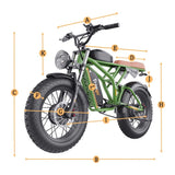 Freego Shotgun Flash F3 Pro Max Electric Dual Motor Bike, 1000W (SAK41583)