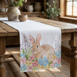Homewear Linens Spring Garden Bunny 90-Inch Table Runner