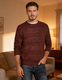 Weatherproof Vintage Mens Sweater Crewneck Striped, Size Large