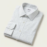 Bar III Mens Dot Print Button Down Dress Shirt, White, Size Large