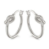 French Lock Knot Hoops in 18K Gold
