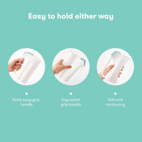 Frida Baby Control The Flow Bath Rinse Cup, Tear Free Rinser to Wash Hair and Body with Easy Grip Handle and Removable Rain Shower, Made in USA