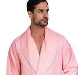 Premium Waffle Piping Robe for Men