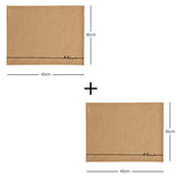 Ocean Home Jute Placemats Set of 2: Natural Woven Table Mats, Eco-Friendly & Biodegradable, Rustic Bohemian Dining Decor, 17.7x13.8 inches