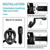 Full Face Mask Swimming Underwater Diving Snorkel Scuba