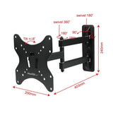 Full-Motion Articulating Wall Mount for 23"-55" TVs