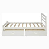 Full Platform Bed Frame with Two Storage Drawers