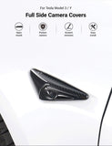 Full Side Camera Covers for Tesla Model 3 / Y - Carbon Fiber Exterior Mods