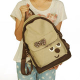 [Funny Life] Fabric Art School Backpack Outdoor Daypack