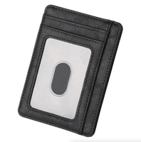Leather Slim Wallet Credit Card Holder RFID Blocking Pocket ID Money USA
