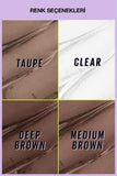 Maybelline Super Lock Brow Glue - Medium Brown Tinted Eyebrow Mascara, Long Lasting Brow Shaping & Setting Gel