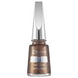 Flormar Glitter Semi-Transparent Nail Polish GL40 Golden Orchid - Long-Lasting Glitter Nail Polish