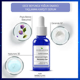 Herbaderm: Bakuchiol Anti-Wrinkle Eye Serum - Firming, Brightening, Hydrating Night Treatment for Fine Lines & Dry Eyes