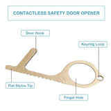 Brass Key Elevator Button Contactless Safety Door Opener