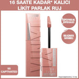 Maybelline New York Super Stay Vinyl Ink Liquid Lipstick - 16 Hour Long-Lasting Glossy Finish, Non-Sticky, Easy Application