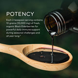 Gaia Herbs Black Elderberry Syrup Adult Daily - Immune Support Supplement - 3 Fl Oz (9-Day Supply)