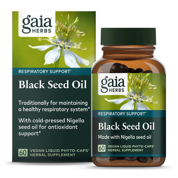 Gaia Herbs Black Seed Oil 60 Vcaps