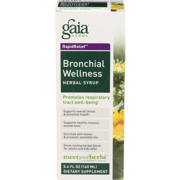 Gaia Herbs, Bronchial Wellness Cough Syrup, 5.4 Fl Oz