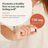 Gaia Herbs Milk Thistle - Liver Supplement & Cleanse Support for Maintaining Healthy Liver Function* - 120 Vegan Capsules (20-Day Supply)