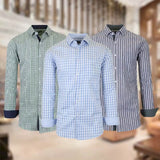 Galaxy by Harvic Men's Long-Sleeve Slim-Fit Printed Dress Shirt