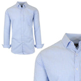 Galaxy by Harvic Men's Long-Sleeve Slim-Fit Printed Dress Shirt