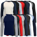 Galaxy by Harvic Men's Raglan Thermal Shirt - Assorted Sizes