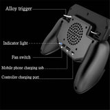 Gaming Grip with Portable Charger Cooling Fan