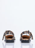 Ganni Women Feminine Buckle Ballerina Flats