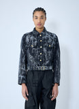 Ganni Women Heavy Denim Belted Jacket