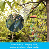 Garden Patio Yard Waterproof Solar Hummingbird Wind Chimes