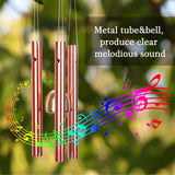 Garden Patio Yard Waterproof Solar Hummingbird Wind Chimes