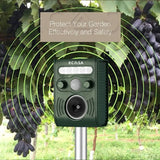 Garden Ultrasonic PIR Sensor Solar Animal Dispeller