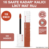 Maybelline Super Stay Matte Ink: Long-Lasting Liquid Matte Lipstick - Transfer-Proof, Smudge-Proof, Comfortable All-Day Lip Color